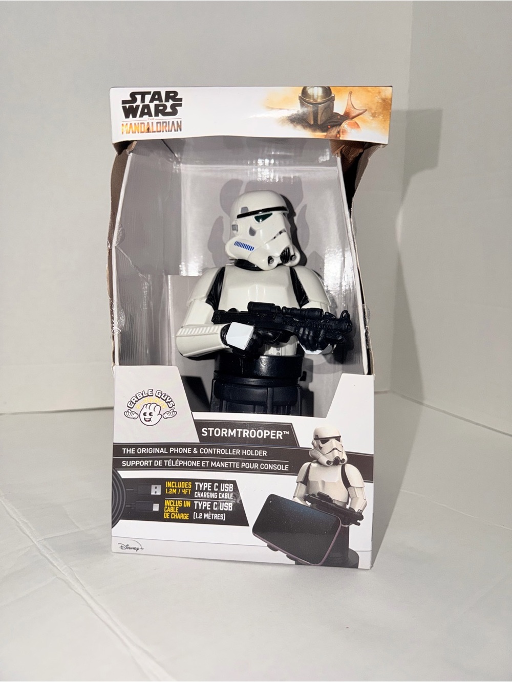 Star Wars Stormtrooper Figure Phone & Controller Stand - White, Black